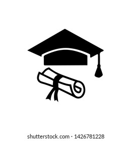 best graduation hat icon vector