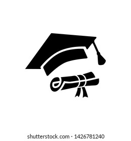 best graduation hat icon vector