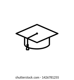 best graduation hat icon vector