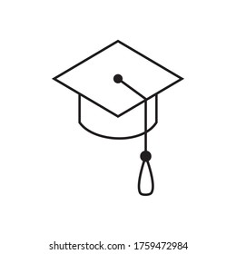 best graduation hat icon vector illustration