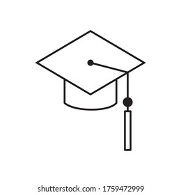 best graduation hat icon vector illustration