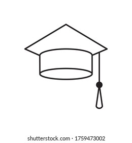 best graduation hat icon vector illustration