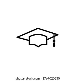 The best graduation hat icon vector logo