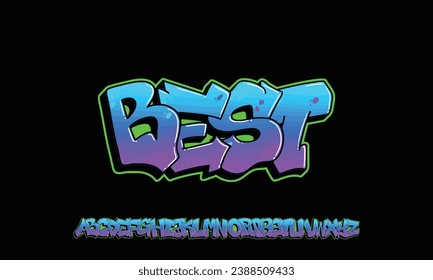 Best Graffiti font text effect, spray and street text style