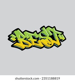 best graffiti vector tagging letter word text street art