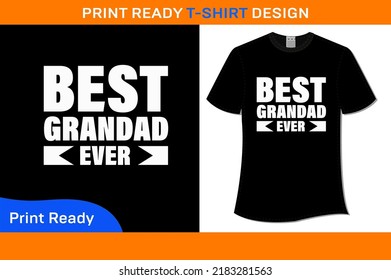 Best Grandad Ever T-SHIRT VECTOR