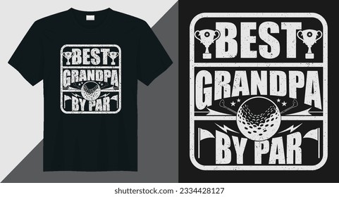 Best Opa by Par Golf T-Shirt Design