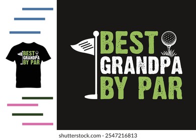 Best grandpa by par t shirt design