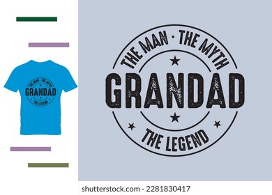 Best grandpa ever t shirt design