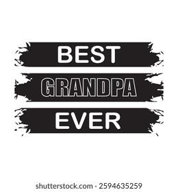  Best grandpa ever t-shirt design vector 