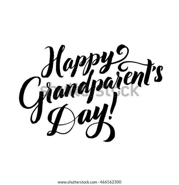 Download Best Grandpa Happy Grandparents Day Calligraphy Stock Vector Royalty Free 466562300