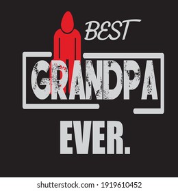 Best Grandpa vactor  t-shirt design