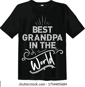 Best Grandpa In The World, Grandparent's Day T-shirt