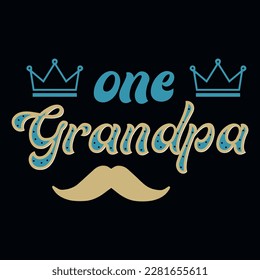 Best grandpa's typographic tshirt design vector design