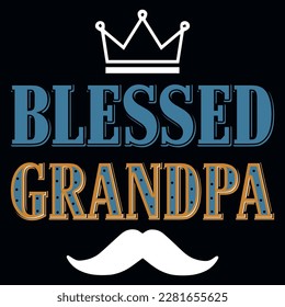 Best grandpa's typographic tshirt design vector design