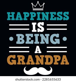 Best grandpa's typographic tshirt design vector design