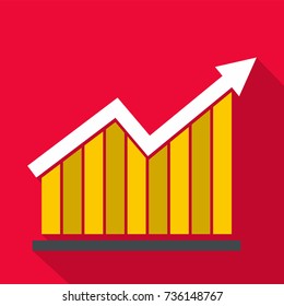 Best graph icon. Flat illustration of graph vector icon for any web design