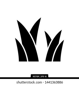 The best of Grass icon vector, illustration logo template in trendy style. Suitable for many purposes.
