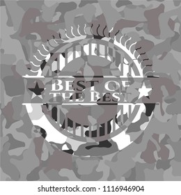 Best of the Best grey camo emblem