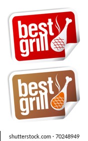 Best grill food stickers set.