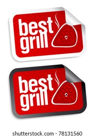 Best grill food stickers set.