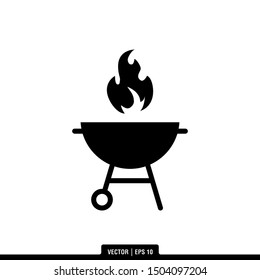 The best Grill icon vector, illustration logo template in trendy style. Suitable for many purposes.
