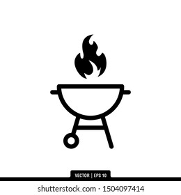 The best Grill icon vector, illustration logo template in trendy style. Suitable for many purposes.
