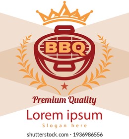 Best Grill Shop Logo Design Vector