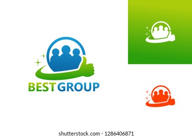 Best Group Logo Template Design Vector, Emblem, Design Concept, Creative Symbol, Icon