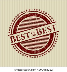 Best of the Best grunge seal
