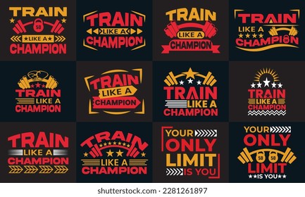 best gym and fitness t shirt design design for inspiration
