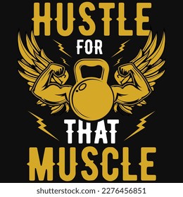 Best gym or fitness tshirt design vector design 