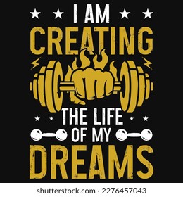 Best gym or fitness tshirt design vector design 