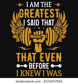 Best gym or fitness tshirt design vector design 