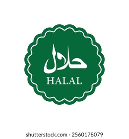 The best of Halal Label icon vector, illustration logo template in trendy style. Suitable for many purposes.