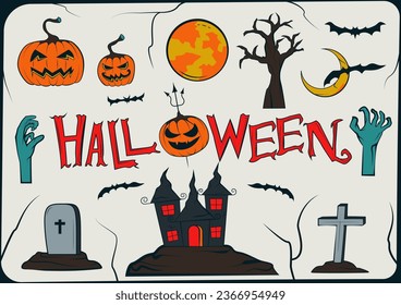 Best Halloween element theme collection