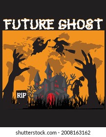 Mejor camiseta fantasma de Halloween