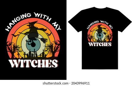 Best Halloween T-shirt Design Vector