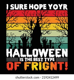 Best Halloween T-shirt design vector 