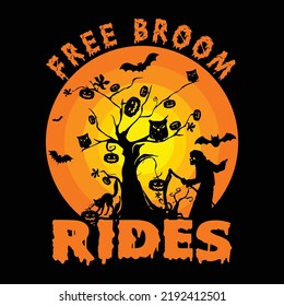 Best Halloween T-shirt design vector 