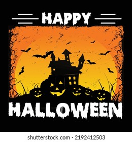 Best Halloween T-shirt design vector 