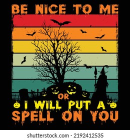 Best Halloween T-shirt design vector 