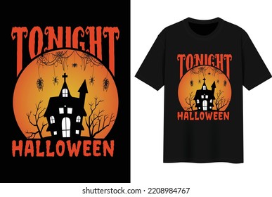 Best Halloween T-shirt Design Vector file.