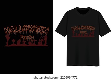 Best Halloween T-shirt Design Vector file.