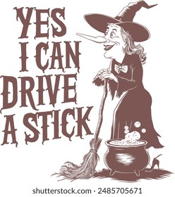 Best Halloween T-Shirt design, Vintage Halloween Witch 