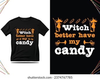 Best Halloween Typography T shirt Design for men, women, and kids