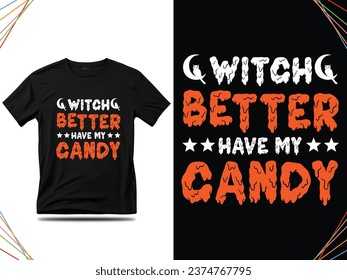 Best Halloween Typography T shirt Design for men, women, and kids