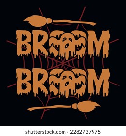 Best Halloween witches fly or pumpkin spice boo happ Halloween day typographic or graphics tshirt design