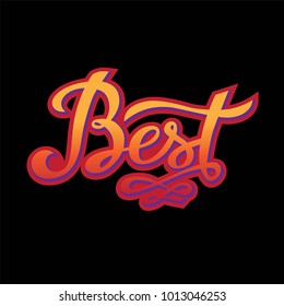 Best hand drawn lettering.  