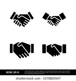 The best Handshake icons vector collection, illustration logo template in trendy style. Suitable for many purposes.